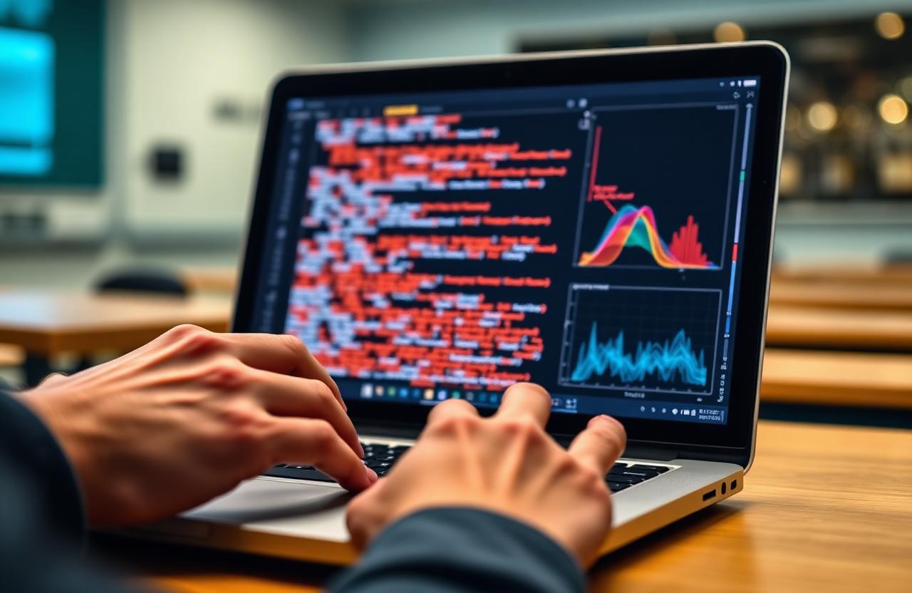 Hands-on machine learning practice on a laptop